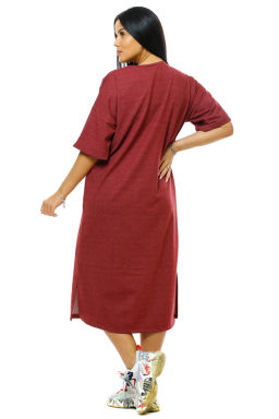 Платье женское, цвет красный