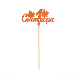 Цена за 5 шт. Топпер для торта «1 сентября», МИКС