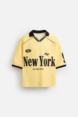 RETRO FOOTBALL PRINT POLO SHIRT - Zara фото 7