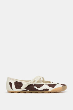BAILARINA ESTAMPADO ANIMAL TIRAS / Multicolor - Zara фото 3