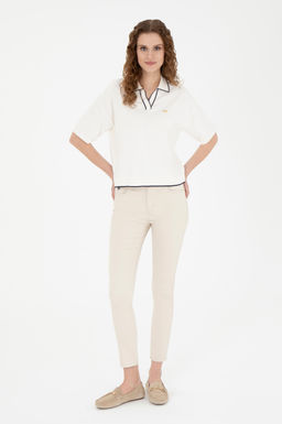 Женский кремовый свитер - U.s. polo assn фото 11