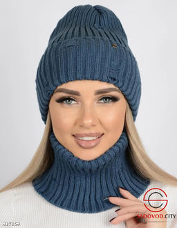 Шапка женская зимняя вязанная - Bruno фото 7