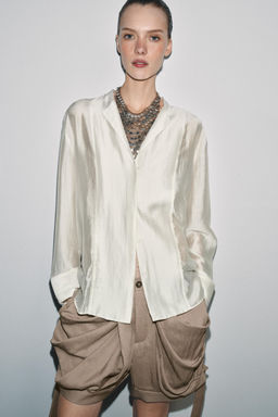 ZW COLLECTION FLOWING SHIRT - Zara фото 13