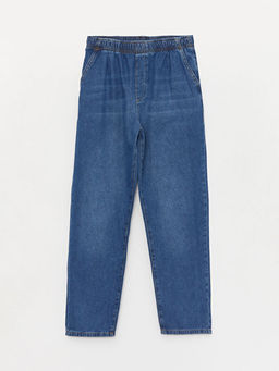 Rahat Kal?p Beli Lastikli Erkek ?ocuk Jean Pantolon