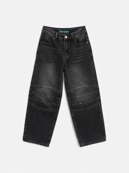 ACOOLA / Брюки джинсовые детские для мальчиков Nomu черный фото 3