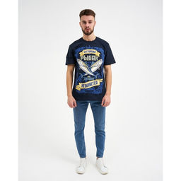 Футболка мужская KAFTAN "Рыбак", синий, р. 50