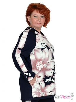 Толстовка Модель №1419 размеры 44-84 - Plusmoda фото 12