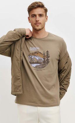 Футболка F611-06-932 brown - Fine joyce фото 5