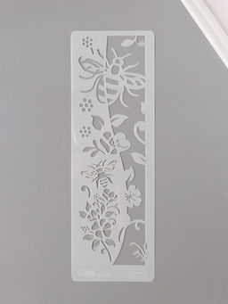 Цена за 4 шт. Трафарет бордюрный пластик Пчёлы, 10?30 см