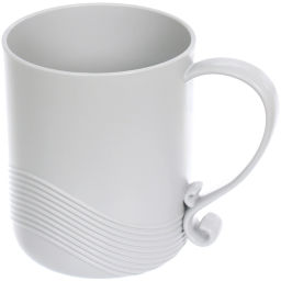 Цена за 2 шт. Кружка пластиковая 520мл "Волна", микс цветов