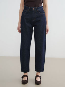 Y?ksek Bel Balloon Fit Kad?n Jean Pantolon