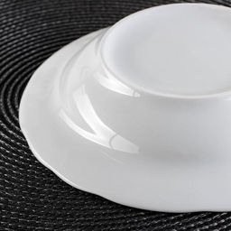 Тарелка глубокая Добрушский завод «Бельё», d=22 см, 350 мл, фарфор, белая