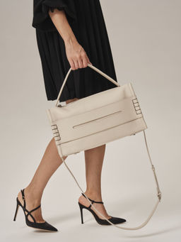 Сумка Stitch DBR 31141 светлый крем  фото 8