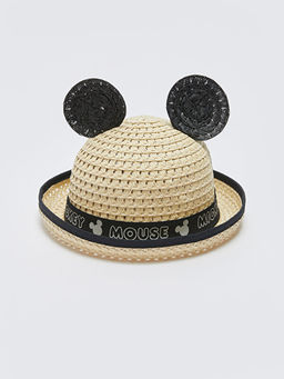 Mickey Mouse Bask?l? K?z Bebek Has?r F?tr ?apka