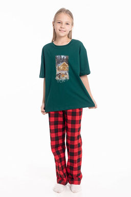 Футболка М225119Пз зеленый - Елена фото 3