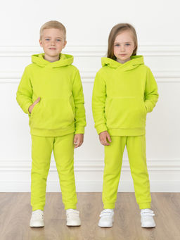 Костюм детский флисовый салатовый 7043 г(ш) (110, 60)