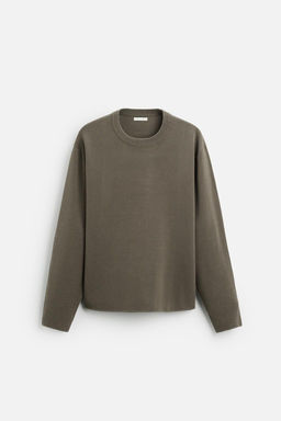 COTTON BLEND TEXTURED SWEATER - Zara фото 14