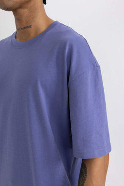 DeFactoFit Oversize-футболка широкого кроя с круглым вырезом и короткими рукавами с принтом  фото 5