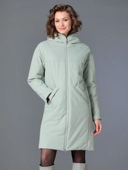 25303 Пальто дем. св.зеленый - Dizzyway фото 2