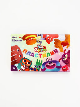 Цена за 2 шт. УМ И ХРУМ Пластилин 12 цветов, 180 г