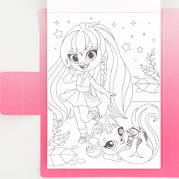 Подарочный набор, в открытке: отрывной блок с заданиями и карандаши Мечта принцессы