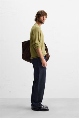 VISCOSE/COTTON KNIT POLO SHIRT - Zara фото 4
