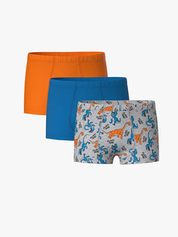 Bask?l? Erkek ?ocuk Boxer 3l?