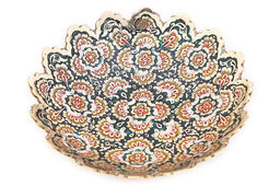 Ваза фруктовница набор из 2 штук. 6№ Фр00402/5 (эмаль зеленая) - Ганг фото 2