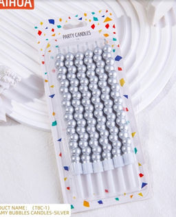 Свечи для торта «Жемчужины», 6 шт., перламутр