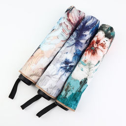 Зонт механический «Фауна», эпонж, 4 сложения, 8 спиц, R=48/55 см, d=96 см, МИКС