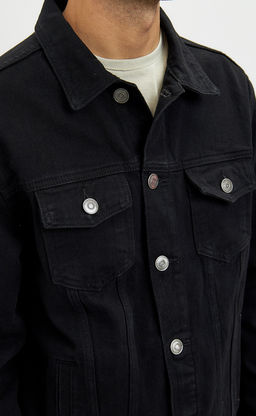 Куртка джинс P011-1336Rus black