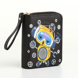 Кошелёк на молнии, чёрный