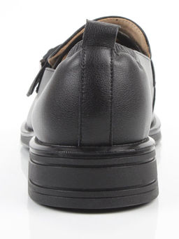 03-PDEB102-1 BLACK Лоферы женские (натуральная кожа)