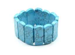 Браслет сегмент 34*13мм из бирюзы имитация