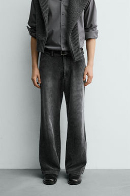 RELAXED FIT CORDUROY TROUSERS - Zara фото 2