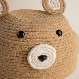 Корзина для игрушек SL Home Медведь, плетёная, ручной работы, 252641 см, коричневая - Sima-land home фото 3