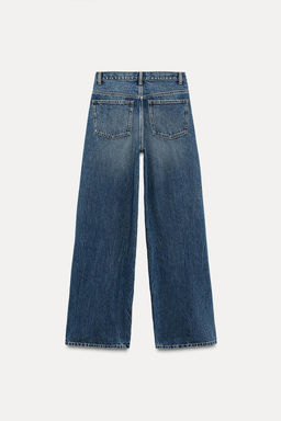 HIGH-WAIST TRF WIDE-LEG JEANS - Zara фото 9