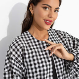 Брючный комплект‑тройка Приручённый шик (3 в 1 черно-белый) - Charutti фото 3