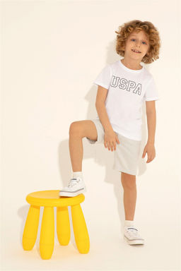 Белая базовая футболка для мальчика - U.s. polo assn фото 6