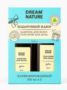 Подарочный набор женский DREAM NATURE Silvia: шампунь и гель-крем для душа по 330 мл