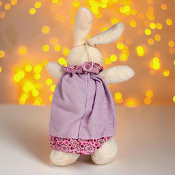 Мягкая игрушка Заюша, платье в горох - Simaland фото 2