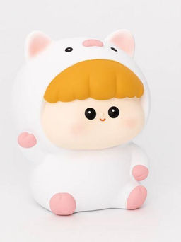 Копилка "Baby piggy", white (16,5 см), пластик