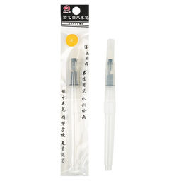 Кисть для рисования, синтетика, № 3, круглая, с резервуаром для воды, туши, чернил