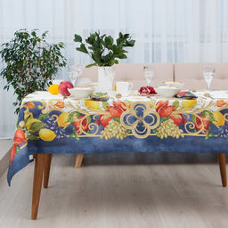 Скатерть «Этель» Southern fruits, 149×182±2 см с ГМВО, 100% хлопок, саржа 190 г/м²