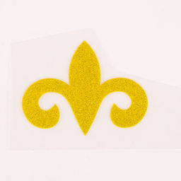 Термонаклейка на листе «Трилистник», 5 х 7 см, набор 20 шт., золото с блёстками