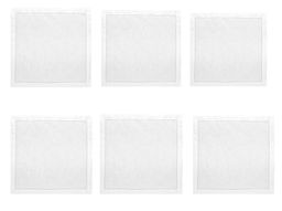 01с-44ЯК Комплект салфеток из 6 шт 45*45 "Овальная" цв. белый