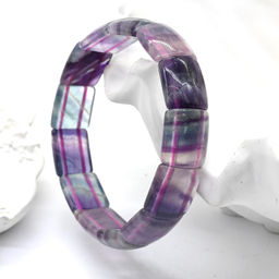 Браслет из Флюорита сегмент 14*15мм, 35г