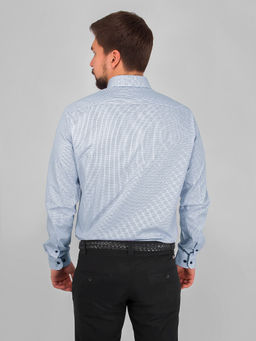 Сорочка мужская длинный рукав GREG 124/131/8198/Z/b/1p  фото 6