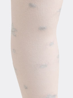 Цена за 3 пары! Колготки детские розовые с рисунком в виде звезд и коалы на луне - Mark formelle фото 4