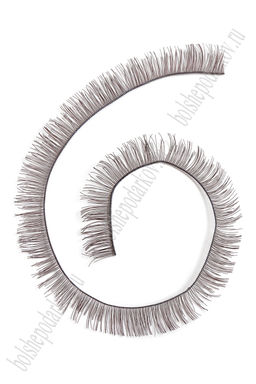 Фурнитура "Реснички для игрушек" 20 см*7 мм (5 полосок) SF-1137, коричневые